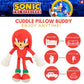 Sonic The Hedgehog Anime Knuckles The Echidna Kids Plush Cuddly Cuddle Pillow, Super Soft & Cozy, 18.50" Tall, (Officially Licensed Product) by Franco