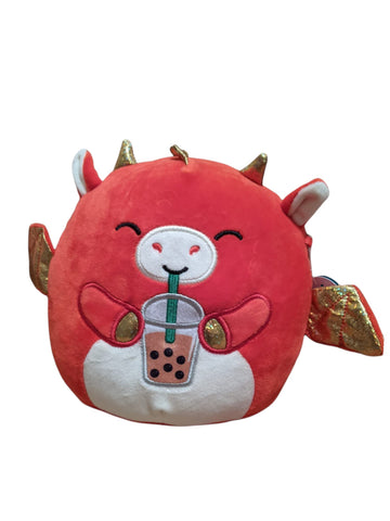 Squishmallows 7.5" Baiden The Dragon with Boba Tea