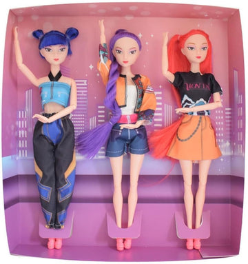 OLKIHNSDU Demon Hunters 11.5'' Fashion Doll for,Articulated Girl Group Doll,Perfect Christmas and Birthdays Toy Gift for Girls Fans