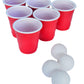 World's Smallest Beer Pong, Red, Miniature