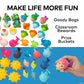 Fun Express Vinyl Squirt Assortment 50 Piece Pool Toys for Kids - Bath Water Toys Bulk Pack | Summer Pool Party Favors for Toddlers | Baby Bath