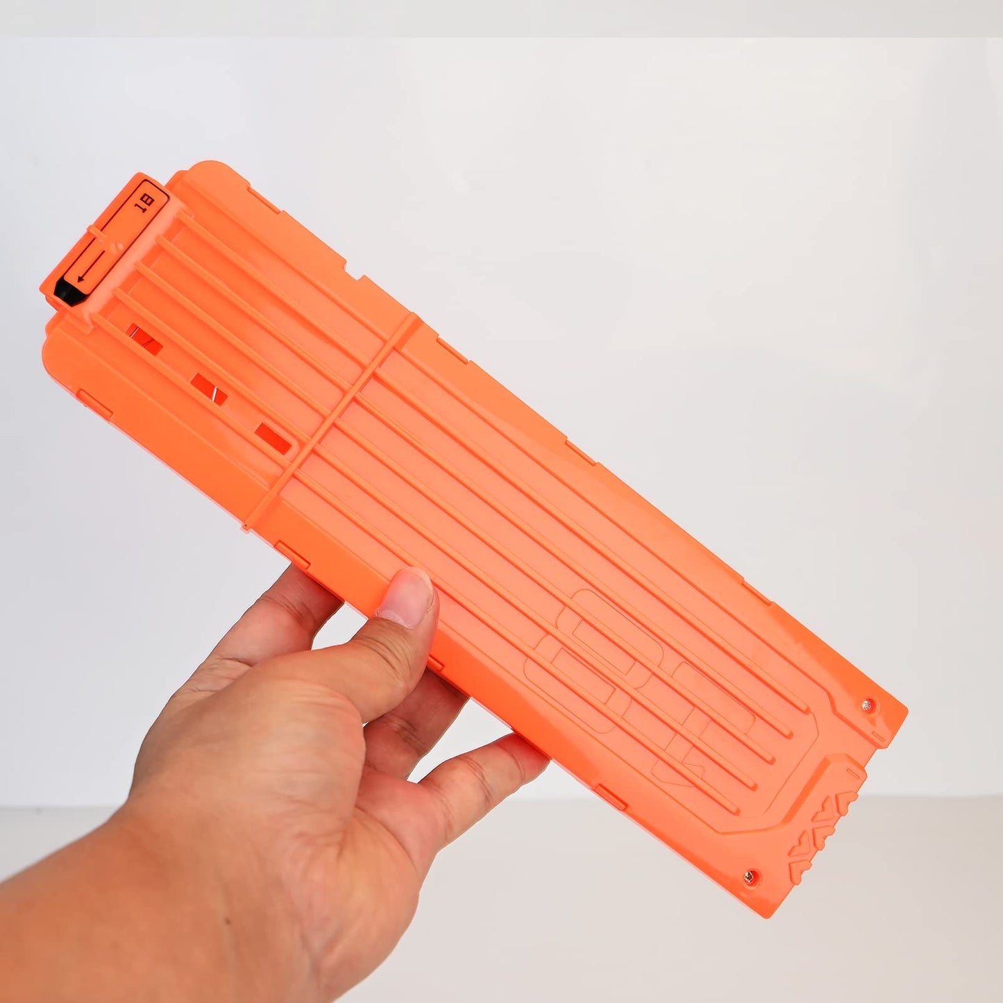 lififun 4 Pack 18-Dart Quick Reload Clip Magazine for Nerf N-Strike Elite Series (Orange)