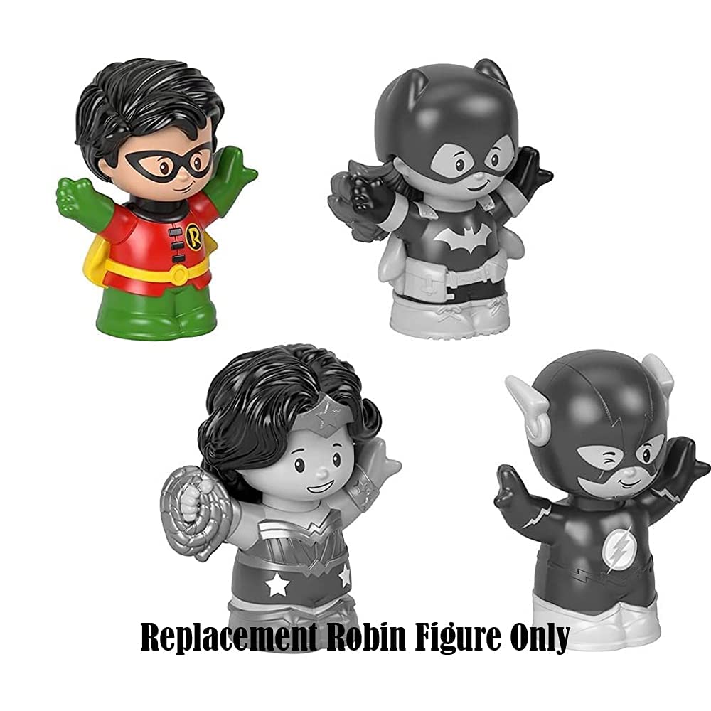 Fisher-Price Replacement Part Little People Figure Pack GMJ14 - Inspired by DC Super-Friends Playset - Replacement Robin Figure