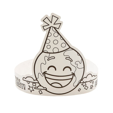 Fun Express Color Your Own Earth Day Crown Craft Kit - Makes 12