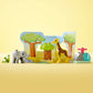 LEGO DUPLO Wild Animals of Africa 10971, Animal Toys for Toddlers, Girls & Boys Ages 2 Plus Years Old, Learning Toy with Baby Elephant & Giraffe