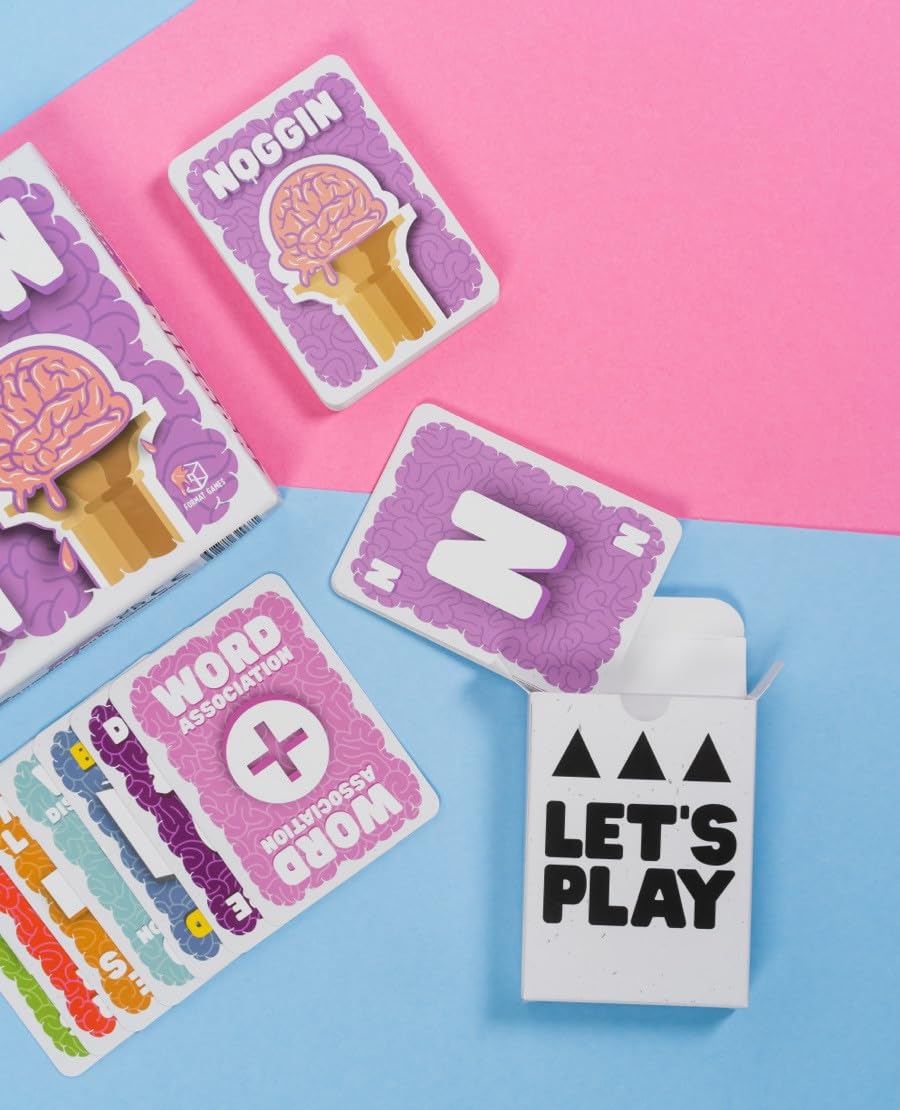 Noggin Party Game - Hilarious Fast-Thinking Word Game, Challenging and Addictive Strategy Card Game for Kids & Adults, Ages 10+, 3+ Players, 10 Minute