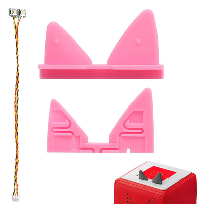 NUOGELIYA Replacement for Toniebox Alternative Cable for Toniebox Contains Electronic Buttons Replacement Cable and Ear (Cable+Pink Ear)