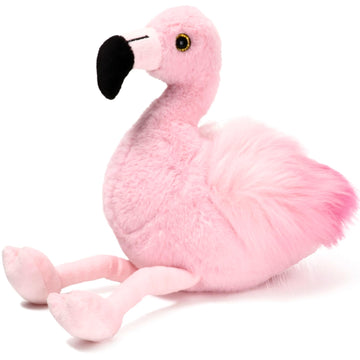 Bearington Lil’ Fifi Pink Stuffed Animal - 7" Stuffed Pink Flamingo Plush Toy - Soft Cuddly Flamingo Plush with Cute Fluffy Wings and Expressive Face
