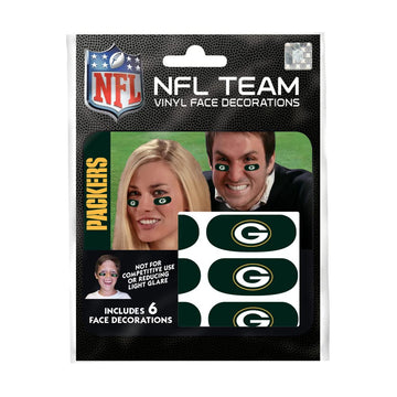 NFL Green Bay Packers Eye Black Stickers