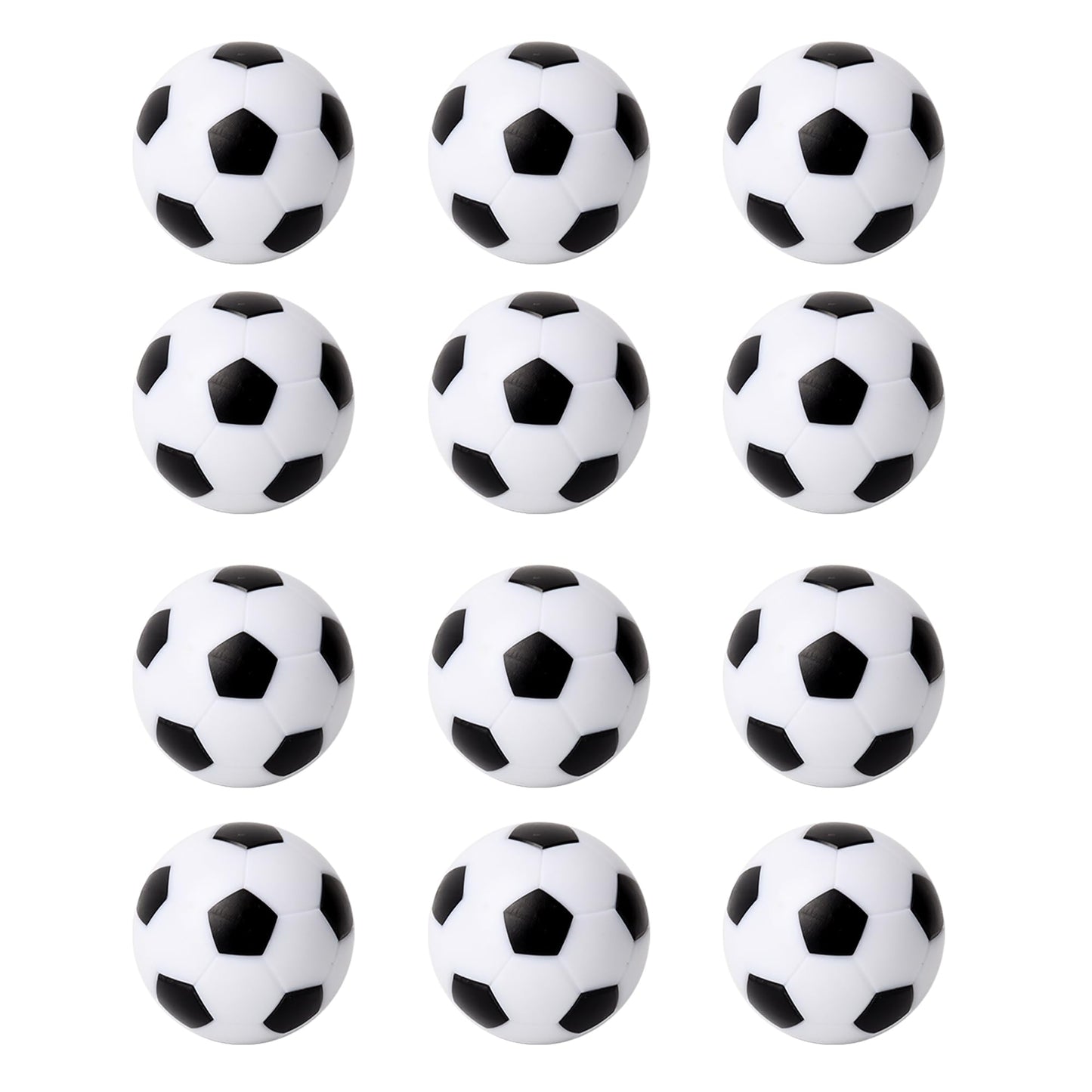 GSE Games & Sports Expert 12-Pack Foosball Table Replacement Balls, 36mm(1.42") Tabletop Soccer Football Balls for Foosball Table Accessories (White)