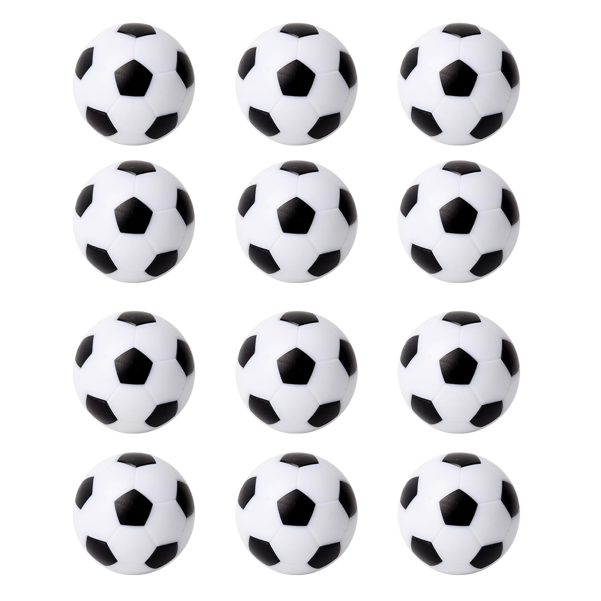 GSE Games & Sports Expert 12-Pack Foosball Table Replacement Balls, 36mm(1.42") Tabletop Soccer Football Balls for Foosball Table Accessories (White)