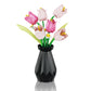 Woolbye Flower Building Set Compatible with Lego Flowers, Tulip Flower Bouquet botanicals Collection Unique Home Décor or Office Décor Great Gift