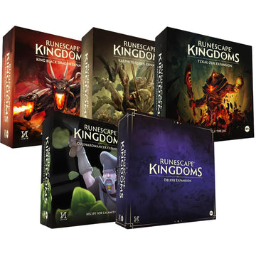Steamforged Games, RuneScape Kingdoms The Board Game Bundle: King Black Dragon, Kalphite Queen, TzKal-Zuk, Culinaromancer, and RuneScape Expansion (5