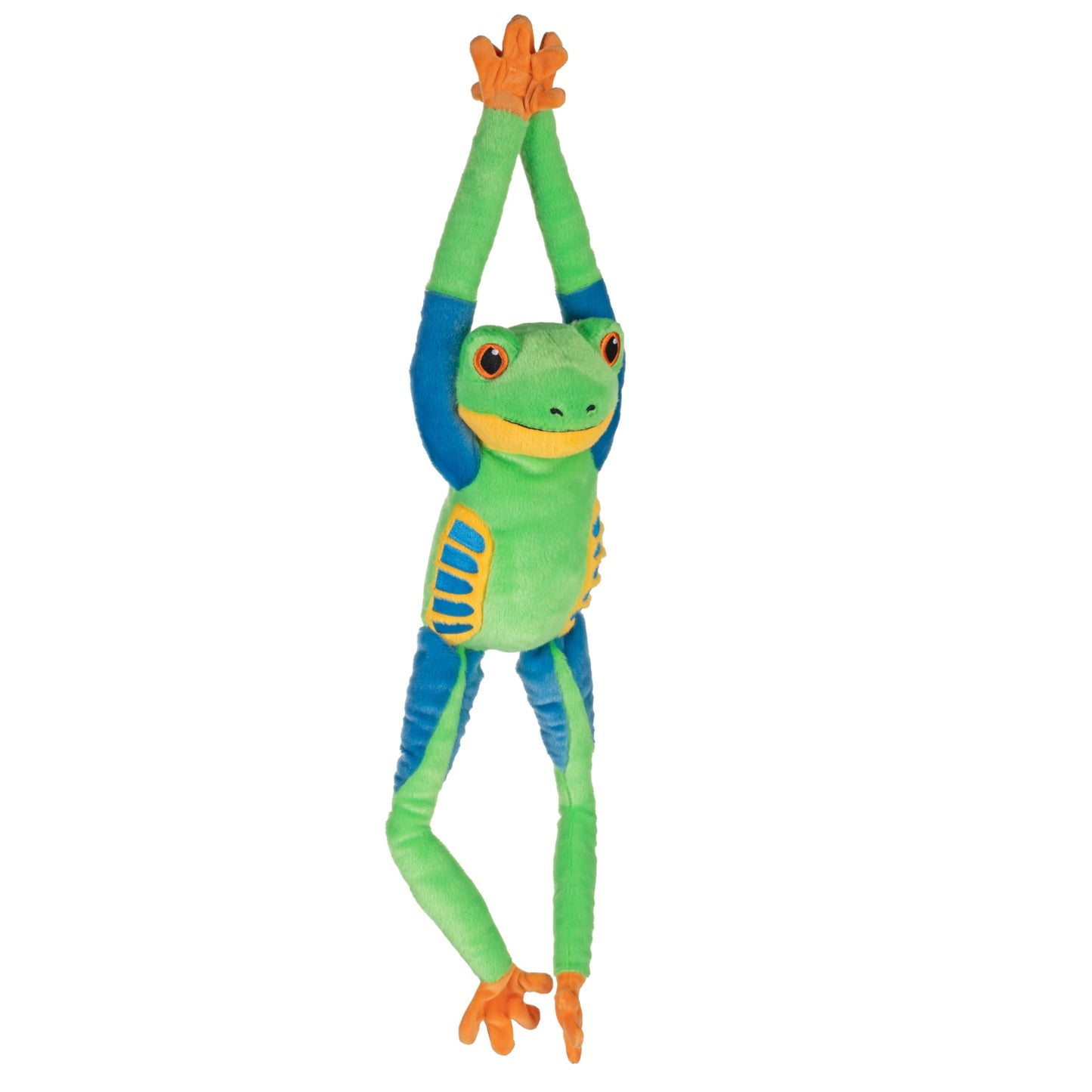 Wild Republic Hanging Eco Red Eyed Tree Frog Stuffed Animal - 21"