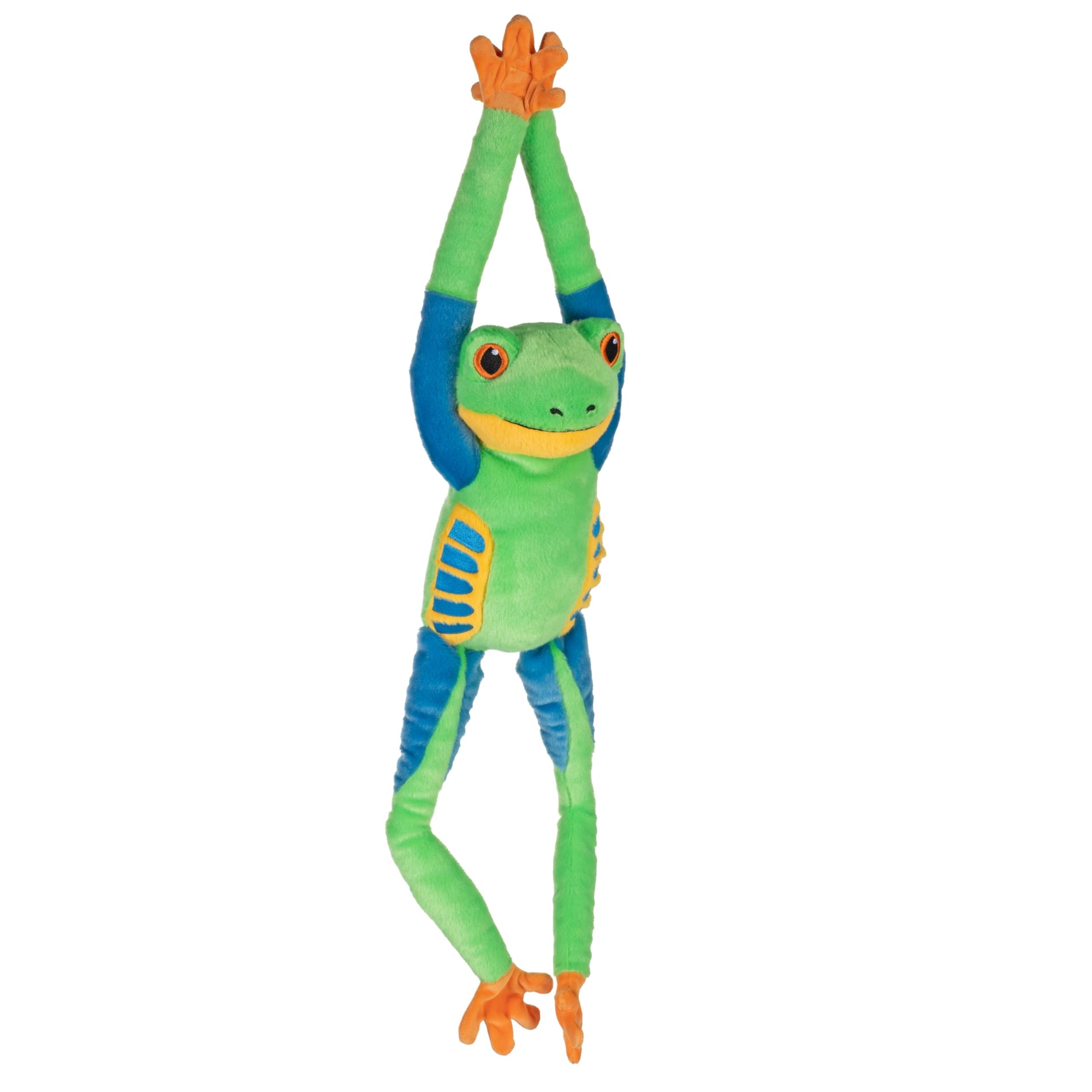 Wild Republic Hanging Eco Red Eyed Tree Frog Stuffed Animal - 21"