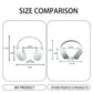 3D Printed Headphones Accessories for 17cm Doll(No Dolls)?for Dolls 3.94-6.69inch(10-17cm) in Size?Suitable for Daily Display, Great As a Gift(White