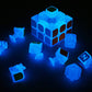 Blue Fluorescent Speed Cube 3x3x3 Glow in the Dark Luminous Magic Cube Puzzle