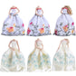 E-TING 5pcs Fashion Gorgeous Princess Wedding Party Gown Dresses Clothes with Floral-Print Voile All Around for Girl Doll(Random Pick)
