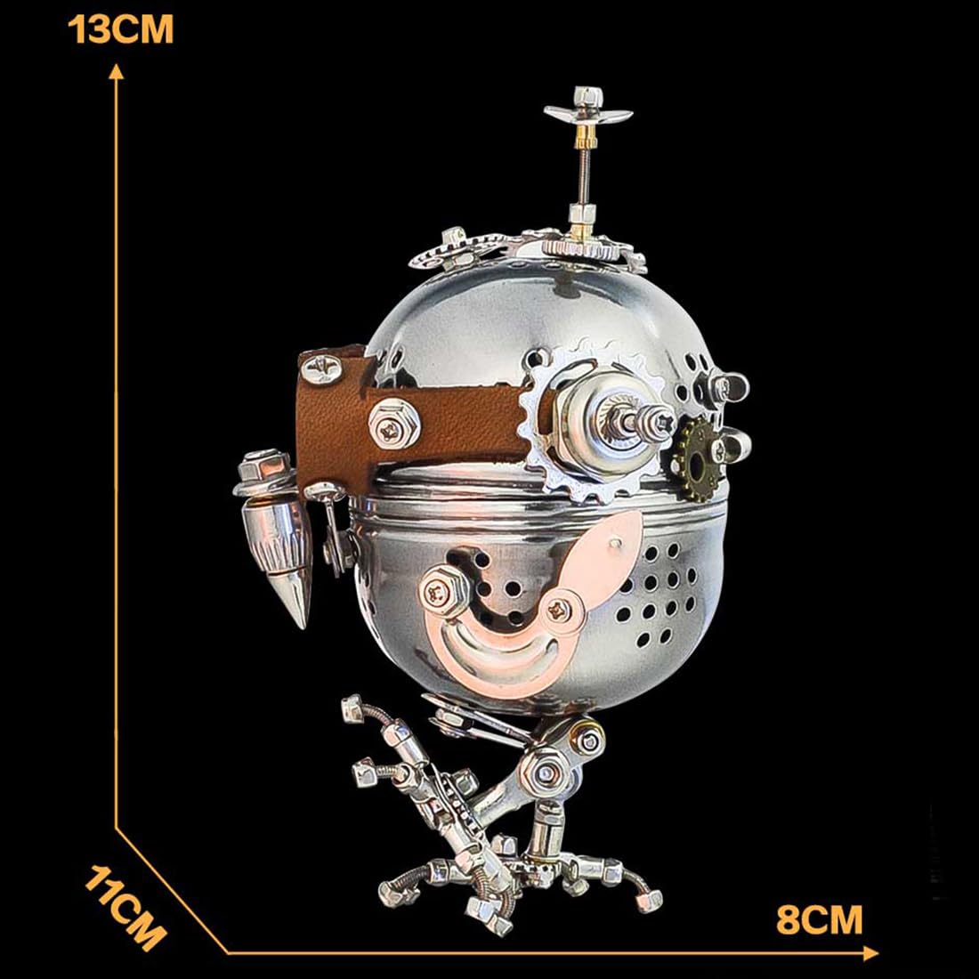 3D Metal Puzzle for Adults Mechanical Owl Egg 3D Model Kit, Steampunk Puzzle DIY Assembly, Fun and Creative for Birthday, Home Decoration,