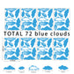 Blue Cloud Stickers for Children's Room Nursery Playground