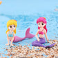 8 Pcs Mermaid Miniature Figurines Mermaid Toy Figure Collection Playset Doll Cake Toppers Birthday DIY Cake Decoration Wedding Party Supplies
