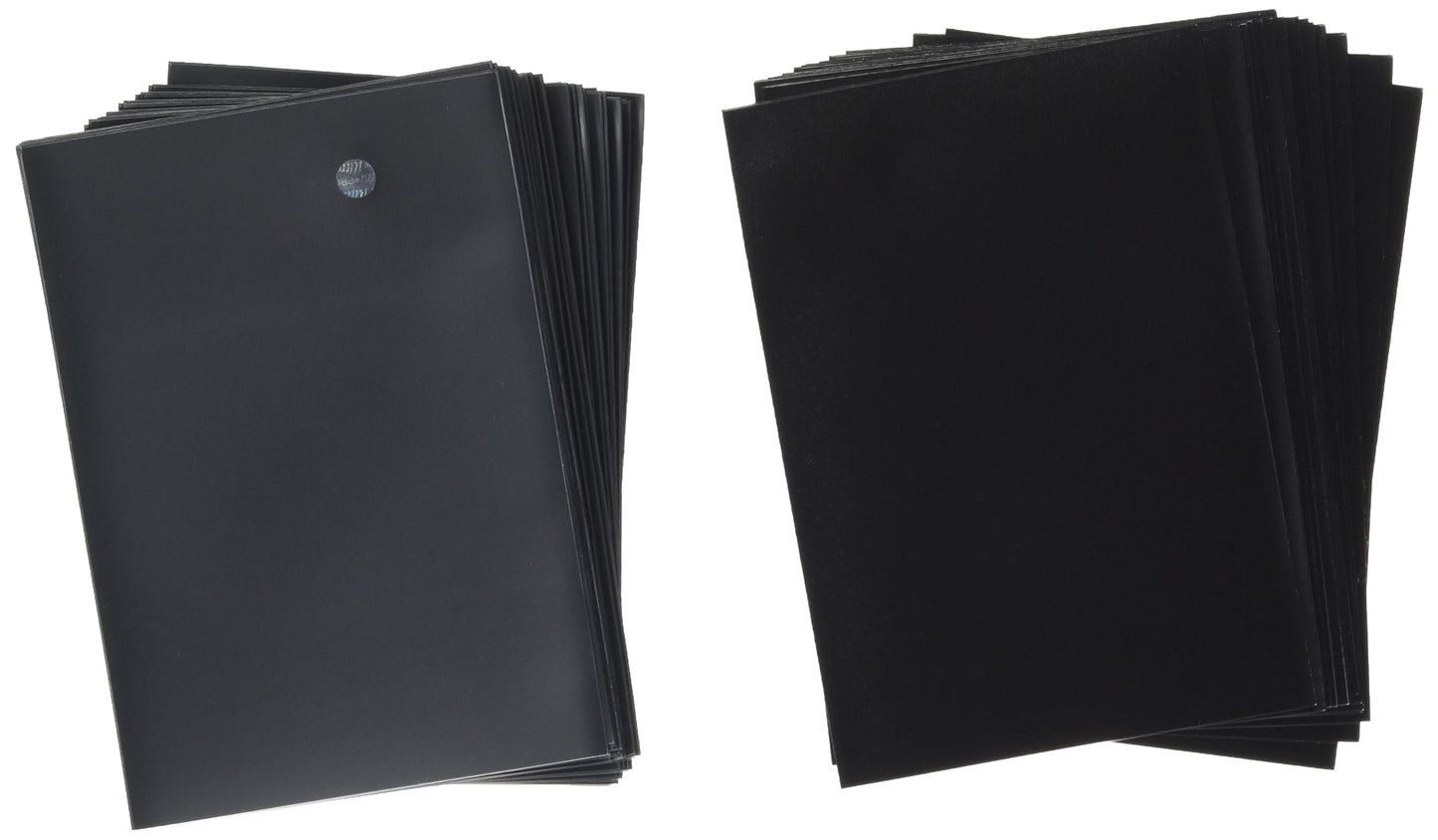 Ultra Pro 60ct Pro-Matte Black Small Deck Protectors, black, small