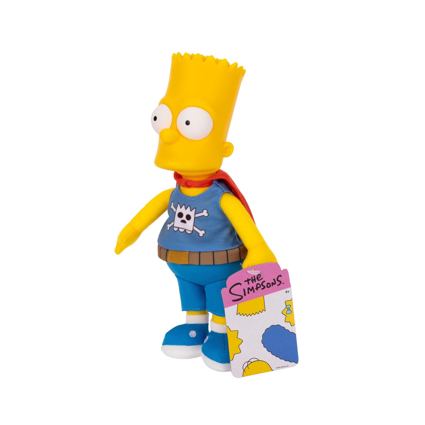 The Simpsons Daredevil Bart Plush Features Soft Fabric Body with Sculpted Head Officially Licensed
