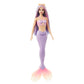 Barbie Mermaid Doll with Pink & Lilac Fantasy Hair & Headband Accessory, Toy with Shell-Inspired Bodice & Lavender Tail