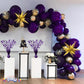 PMU 3 Pack Bursting Star Metallic Foil Spray Centerpiece- Purple Prismatic Balloon Weights, Party Table Decorations Centerpiece for Birthdays
