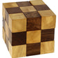 TOSQP27 Wooden Puzzle Brainteaser Snake Cube Handmade Adult Gifts -Brain Teasers Toy Intelligence Game -Intelligence Developing and Stress Relief Toy