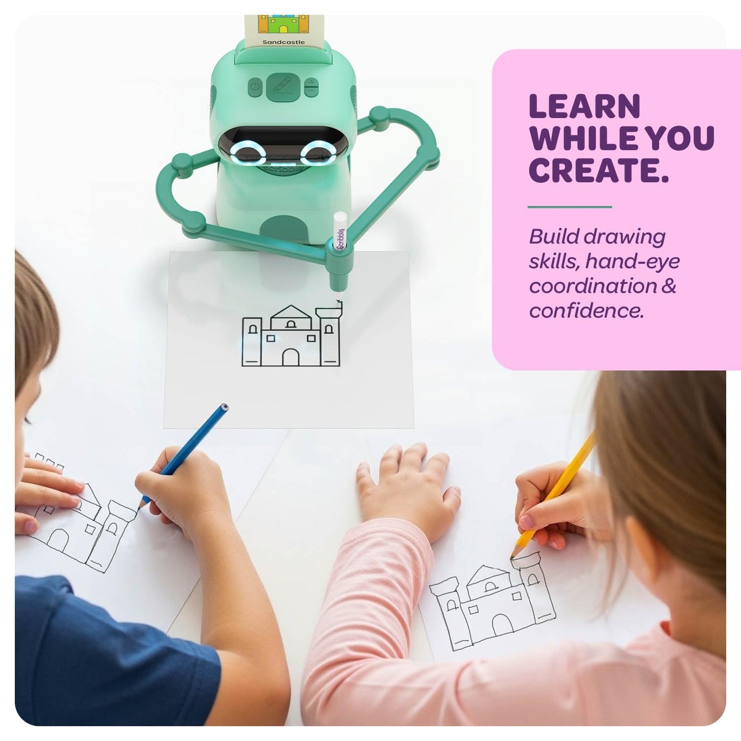 Dan&Darci Scribbly Drawing Kit for Kids - 4 5 6 7 8 9 Year Old Girl Birthday Gifts - Toys for Girls Age 6-8 - Gift Ideas - 7 Year Old Girl Gift - Toys