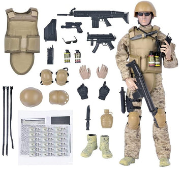 BJPEY 12" Special Forces Action Figures Soldiers Toys 1:6 Scale (Seal)