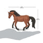Safari Ltd. Morgan Mare Figurine - Lifelike 6" Horse Figure - Educational Toy for Boys, Girls, and Kids Ages 3+