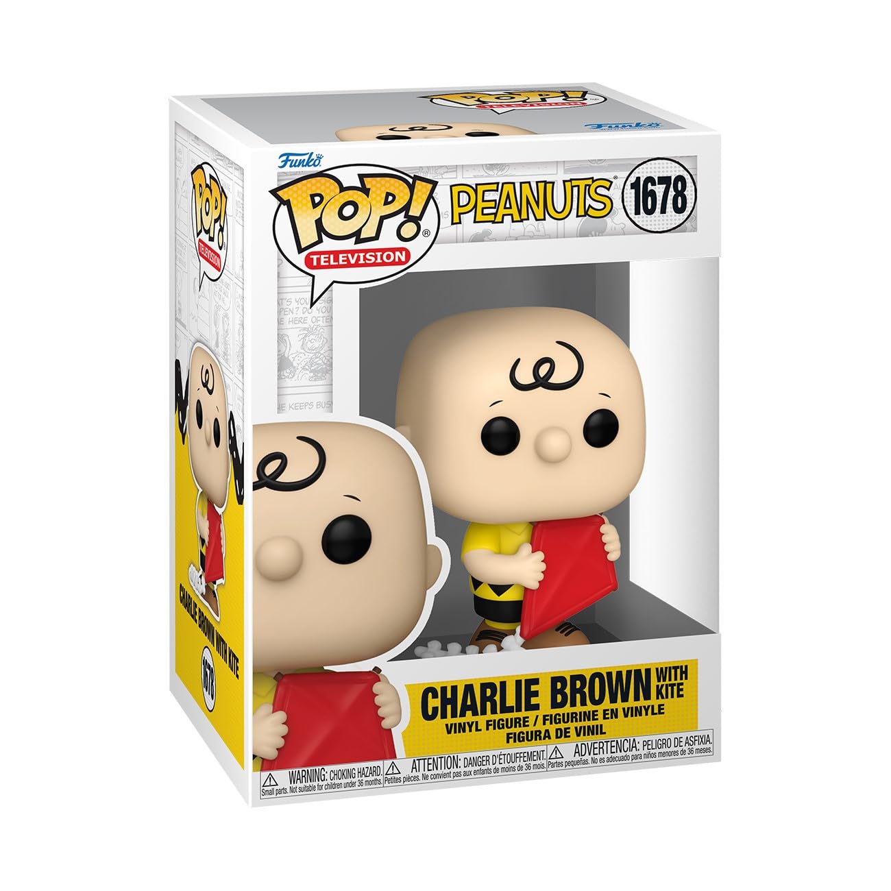 Funko Pop Animation: Peanuts - Charlie Brown - Charlie Brown With Kite - Classic Peanuts - Collectable Vinyl Figure - Gift Idea - Official Merchandise