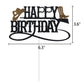 Cowboy Happy Birthday Cake Topper Western Boy Party Decoration Wild West Theme Supplies Hat Boot Brown
