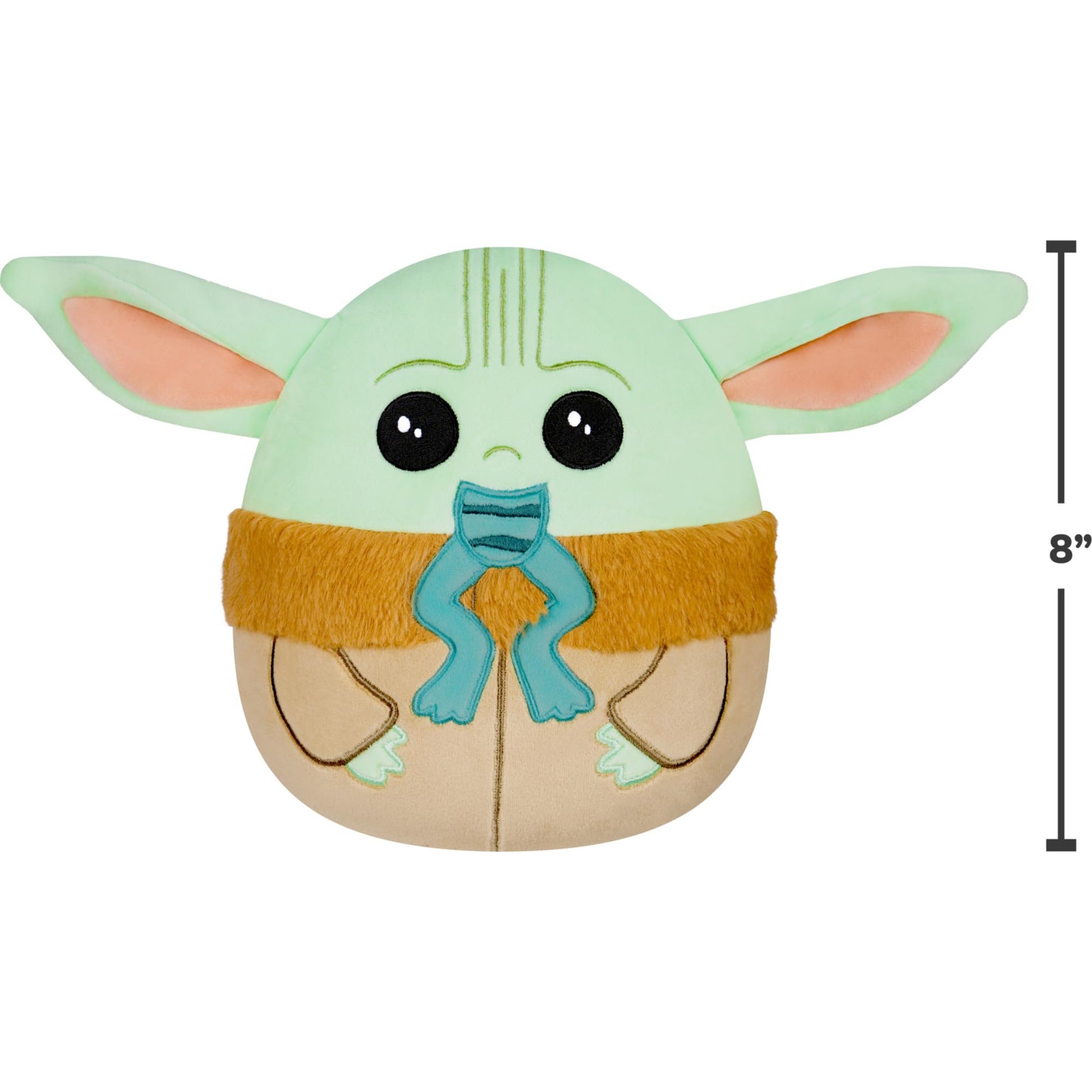Squishmallows Original 8in Star Wars Grogu Eating Frog Plush (Little)