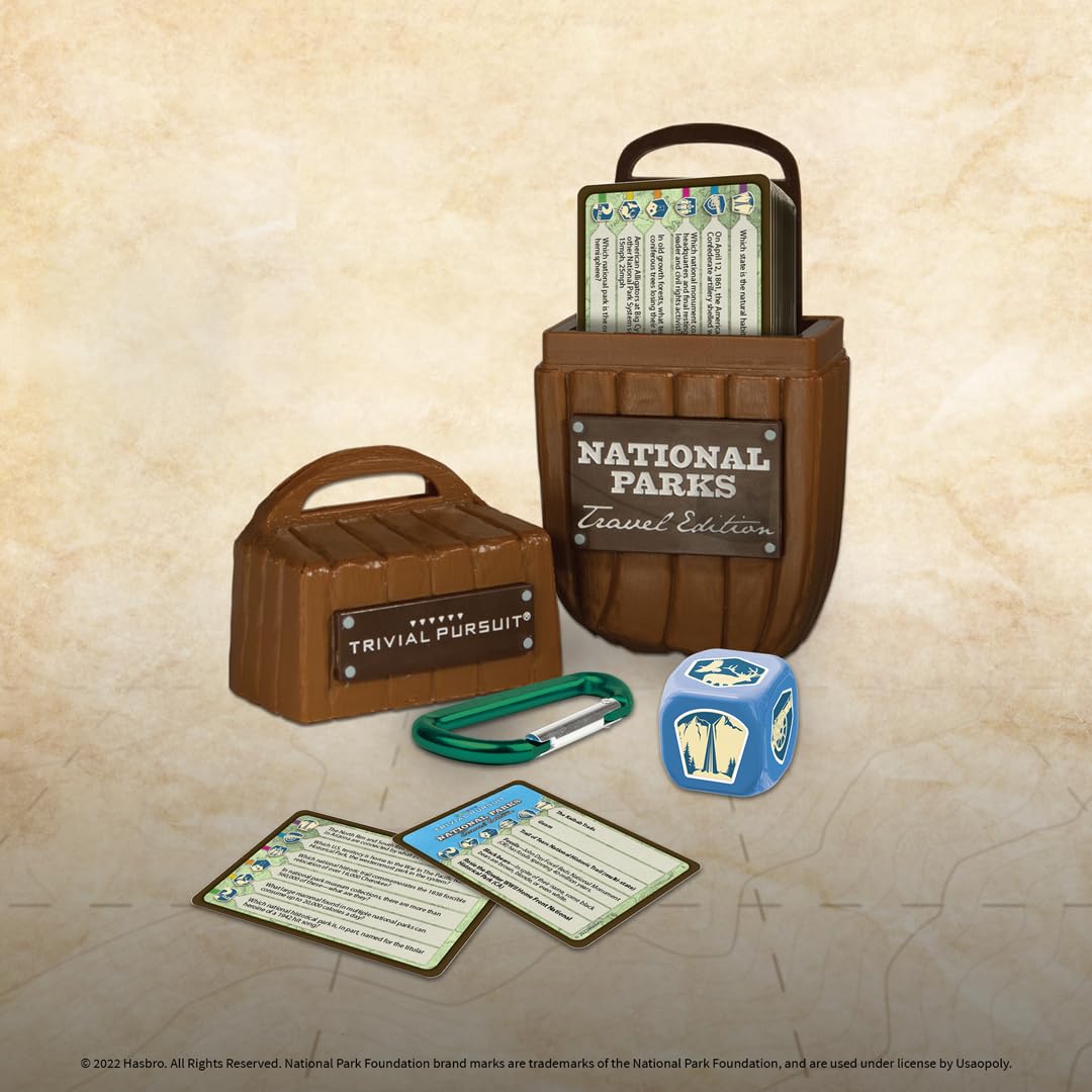 USAopoly Trivial Pursuit: National Park 100th Anniversary | Celebrating the National Park Service Centennial | 600 Trivia Questions & Fun Facts |