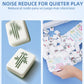 Scalloped Mahjong Mat No Creases with Rolling Bag: Anti-Slip & Noise Reduce Solid American Mah Jongg Tablecloth - 33" Square 2mm Neoprene Board Game