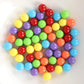 Witlans 60pcs Chinese Checker Game Replacement Balls,6 Solid Color 14mm Acrylic Marbles for Marble Run, Aggravation Traditional Games