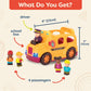 B. toys Boogie Bus School Bus Toy with Lights, Sounds and Figures, Vehicles
