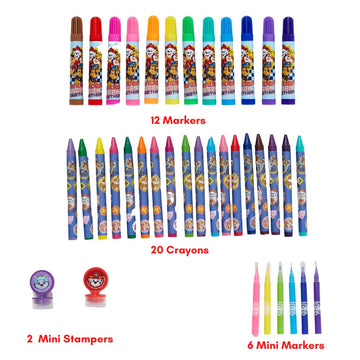 Innovative Designs Nickelodeon Paw Patrol Coloring Art Set for Kids with Stickers and Stampers, 150+ Pieces