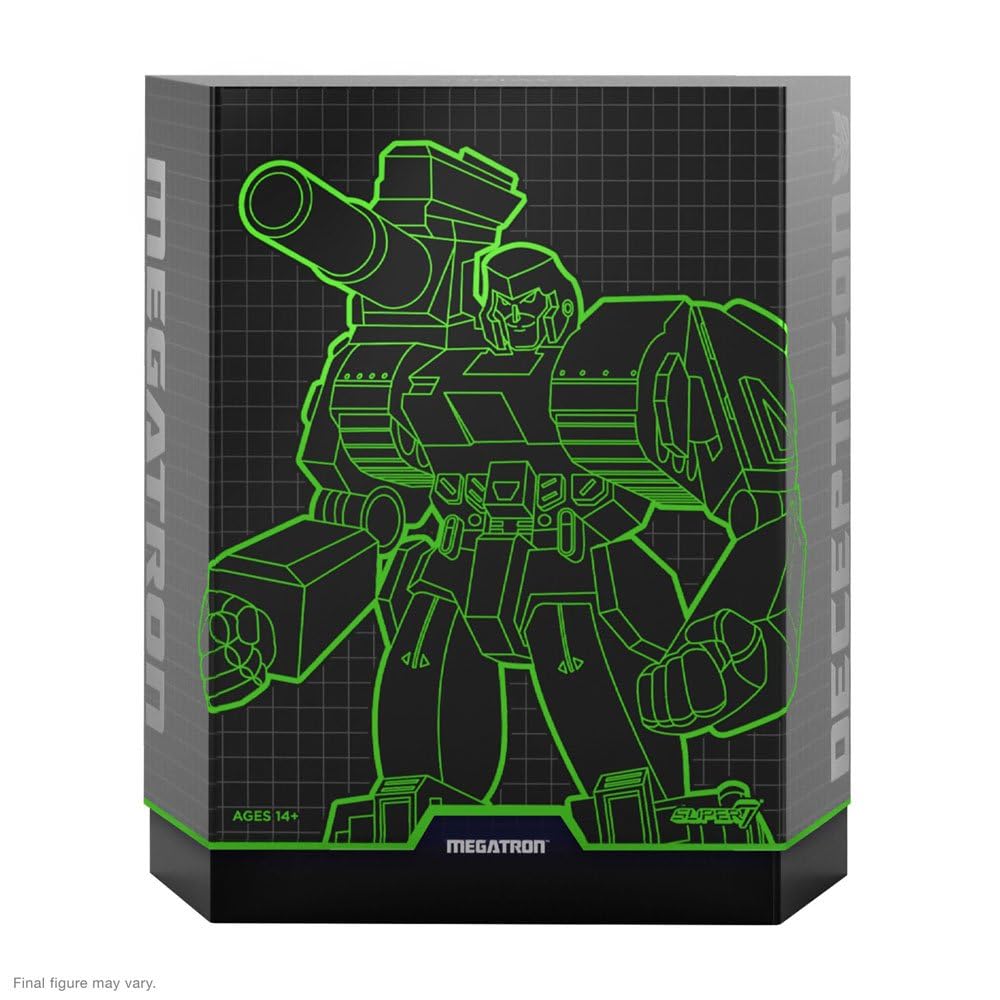 Super7 ULTIMATES! Transformers Megatron (G2 Comic) - 7" Transformers Action Figure with Accessories Classic Cartoon Collectibles and Retro Toys