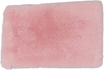 Pink Dollhouse Carpet, Dollhouse Miniature Carpet, Fluffy Mini Dollhouse Rug, Doll House Rug, Lightweight Dollhouse Decor for 1/12, 1/8, 1/6 (Square