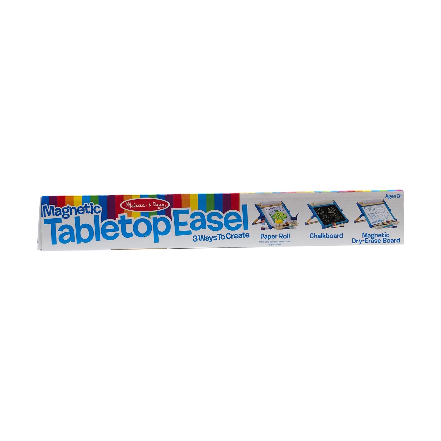 Melissa & Doug Double-Sided Magnetic Tabletop Art Easel - Dry-Erase Board and Chalkboard
