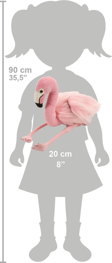 Wild Republic Cuddlekins Mini Flamingo Stuffed Animal - 8"