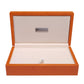 Silverman & Co. Double 6 Large White Domino Set - Orange Case