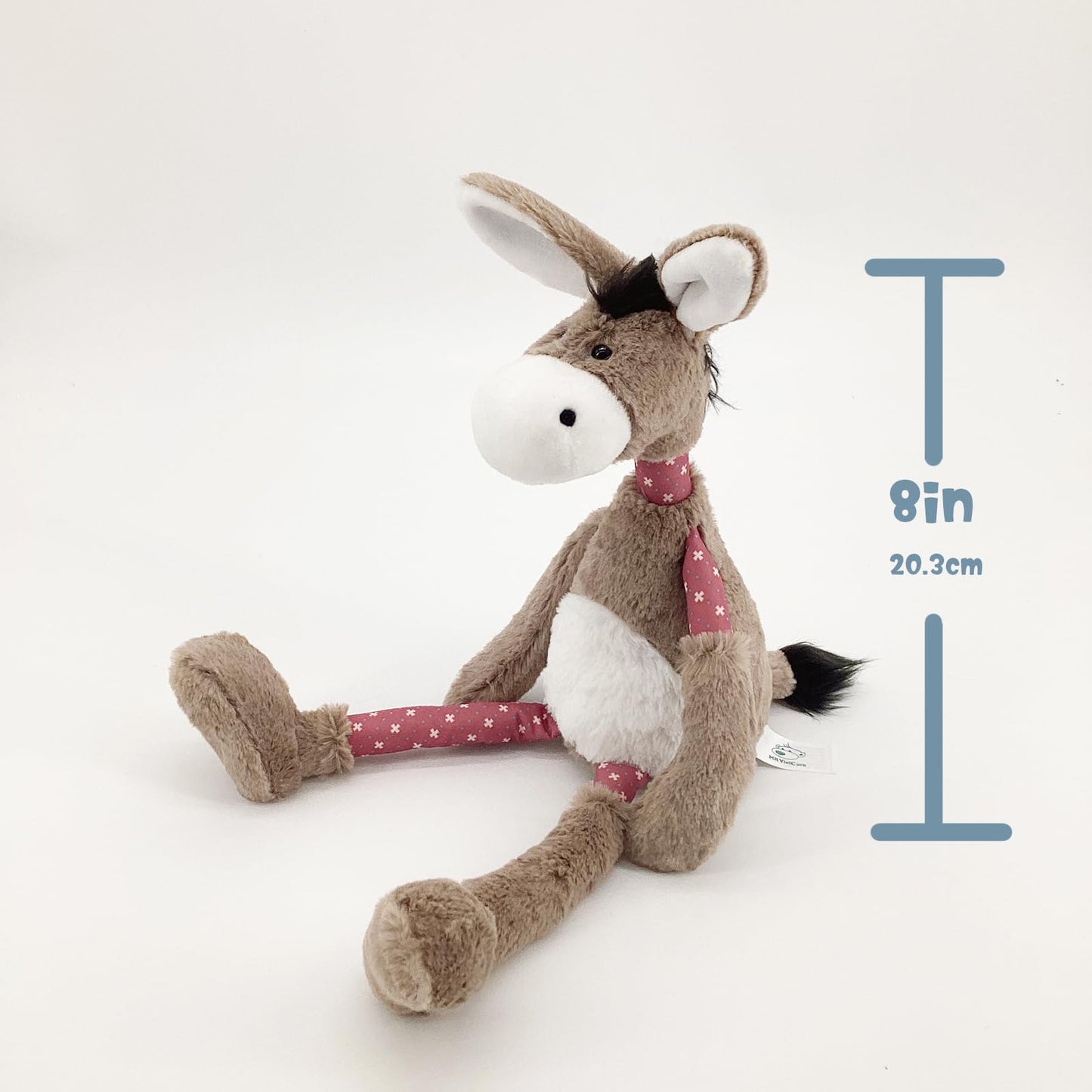 MR VIVICARE 15 Inch Donkey Stuffed Animal for Boys & Girls - Plush Toy for Newborns for Birthday, Baby Shower, Christmas - Machine Washable