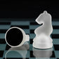 Elegant 10" Glass Chess Set - Premium Quality Board Game for All Ages for Chess Enthusiasts and Home Decor