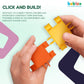Beblox Building Blocks for Kids - Dog Set - 128-Piece Connecting Tiles - Interlocking Building Blocks for Kids, STEM Toys Kit, Fun & Educational