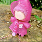 Clothes for Labubu Hooded Raincoat - Waterproof Fabric,Stylish Design with Hood,Perfect for Rainy Days,Fits 17cm Dolls(No Doll) (Pink)